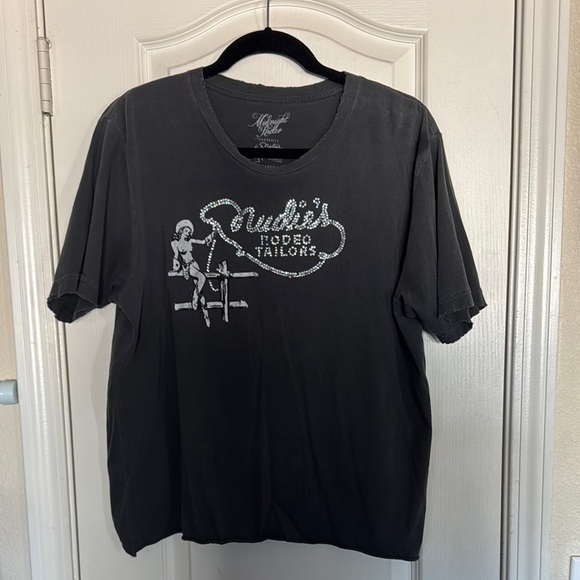 Midnight Rider Nudies Rhinestone tee - Picture 1 of 6